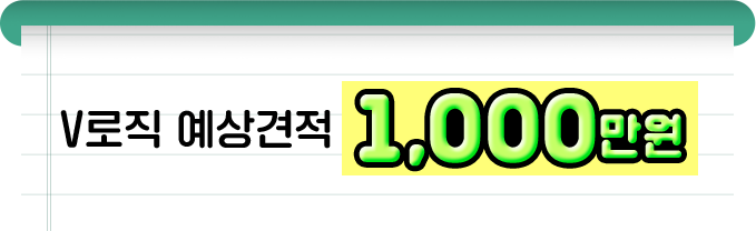 v로직 예상견적 1000만원