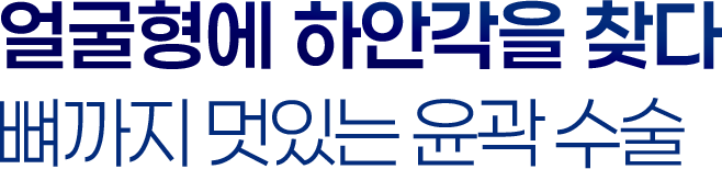 얼굴형에 하안각을 찾다 뼈까지 멋있는 윤곽수술