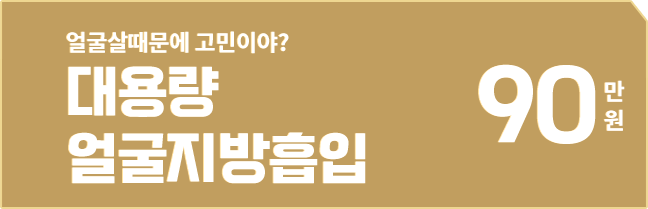 대용량 얼굴지방흡입 90만원