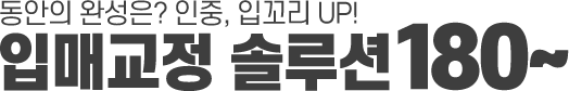 입매교정 솔루션 180만원~