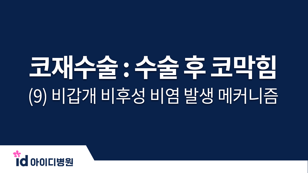 코재수술 : 수술 후 코막힘 (9) 비갑개 비후성 비염 발생 메커니즘
