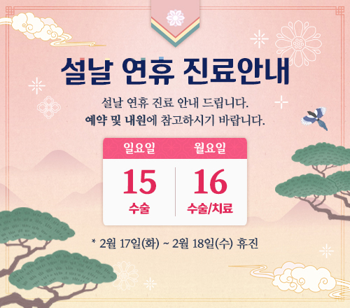 26년 설연휴 진료안내